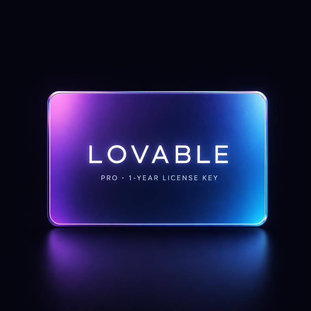 Lovable Pro Subscription - 1 Year Digital Activation Key (Email Delivery)